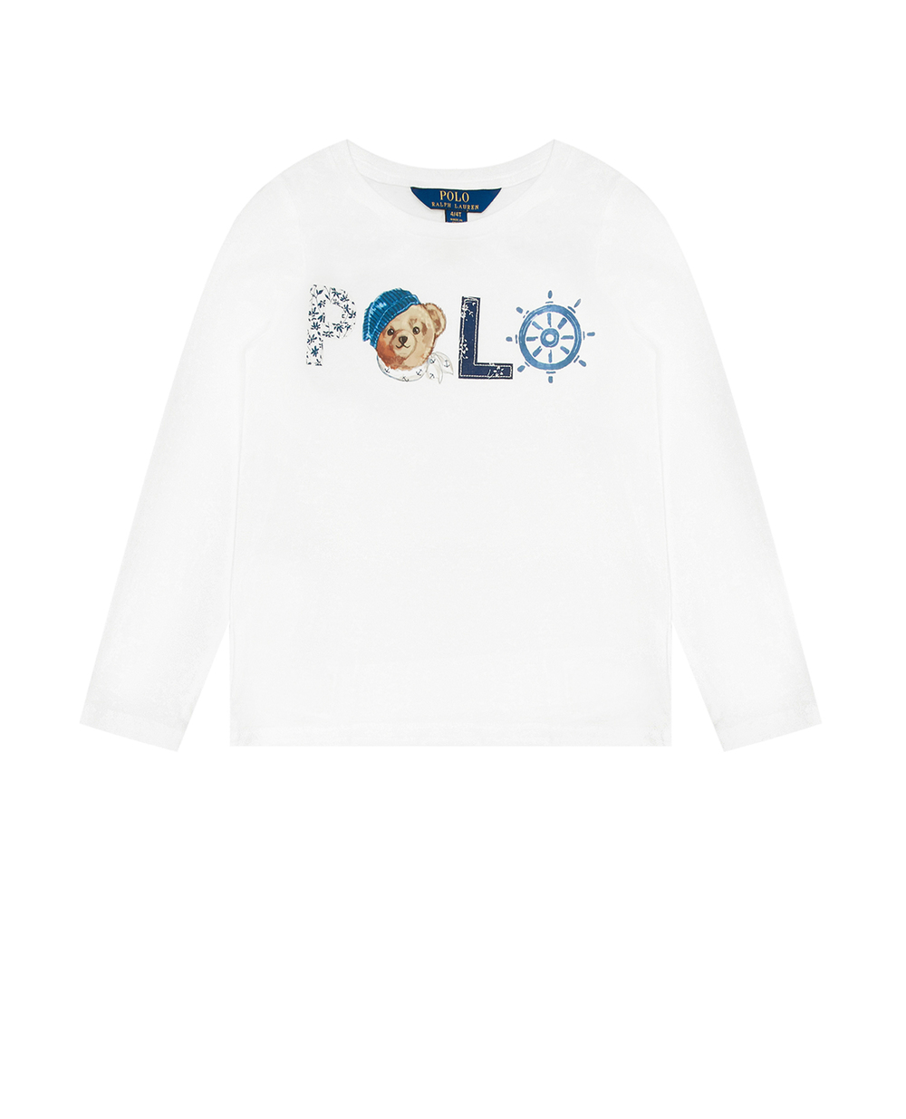 Дитячий лонгслів Polo Bear Polo Ralph Lauren Kids 310814244001, білий колір • Купити в інтернет-магазині Kameron