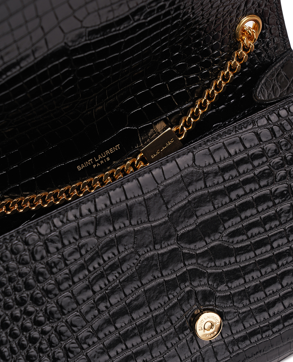 Кожаная сумка Kate Medium Saint Laurent 354119-DND0J, черный цвет • Купить в интернет-магазине Kameron
