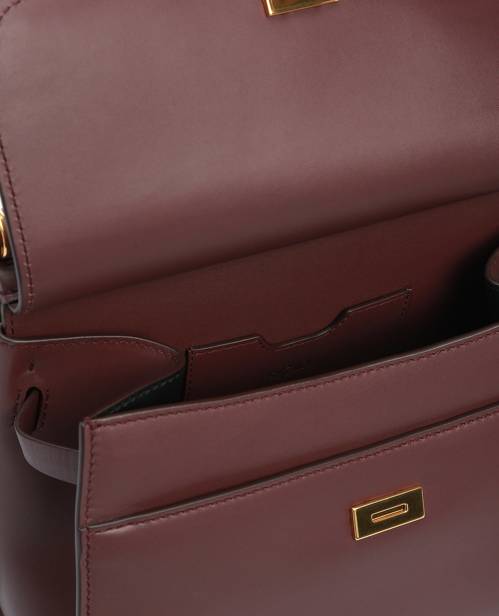 Кожаная сумка Sicily 58 Small Dolce&Gabbana BB6622-AV385, коричневый цвет • Купить в интернет-магазине Kameron