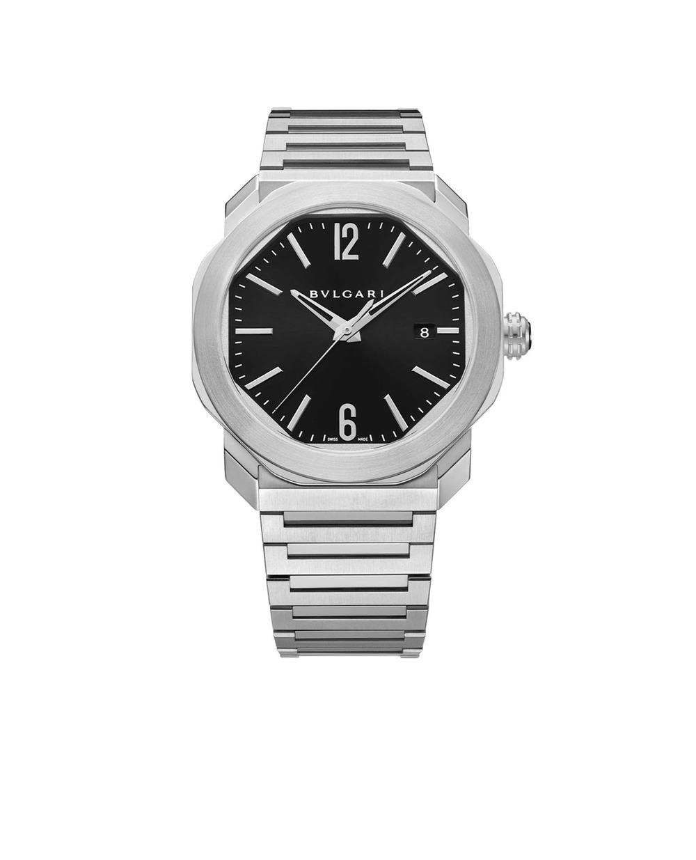 Часы Octo Roma Orologio Bulgari 102704, черный цвет • Купить в интернет-магазине Kameron
