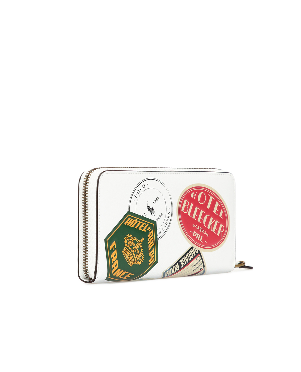 Шкіряний гаманець Polo Ralph Lauren 427775191001, білий колір • Купити в інтернет-магазині Kameron