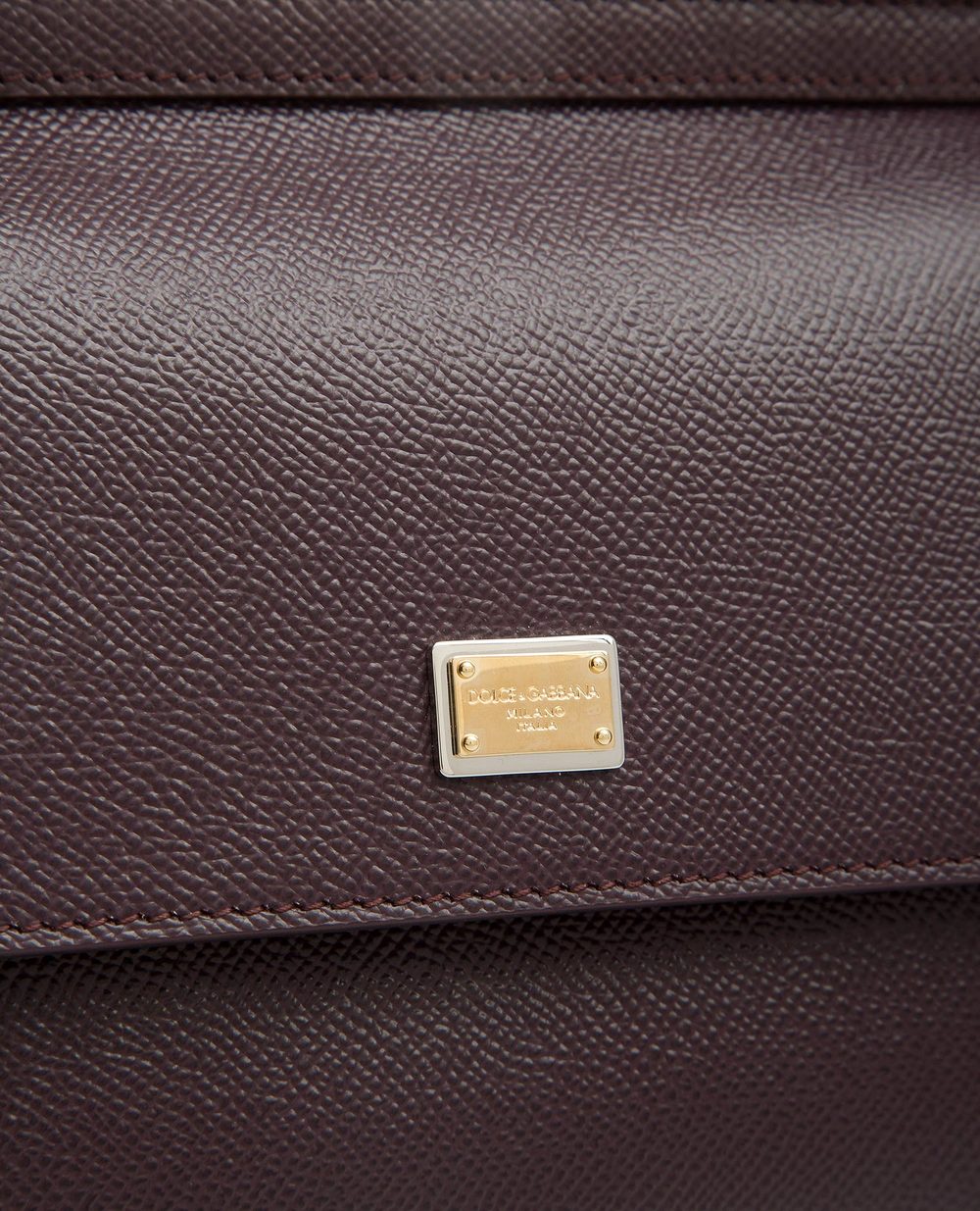 Шкіряна сумка Sicily Medium Dolce&Gabbana BB6003-A1001, фіолетовий колір • Купити в інтернет-магазині Kameron