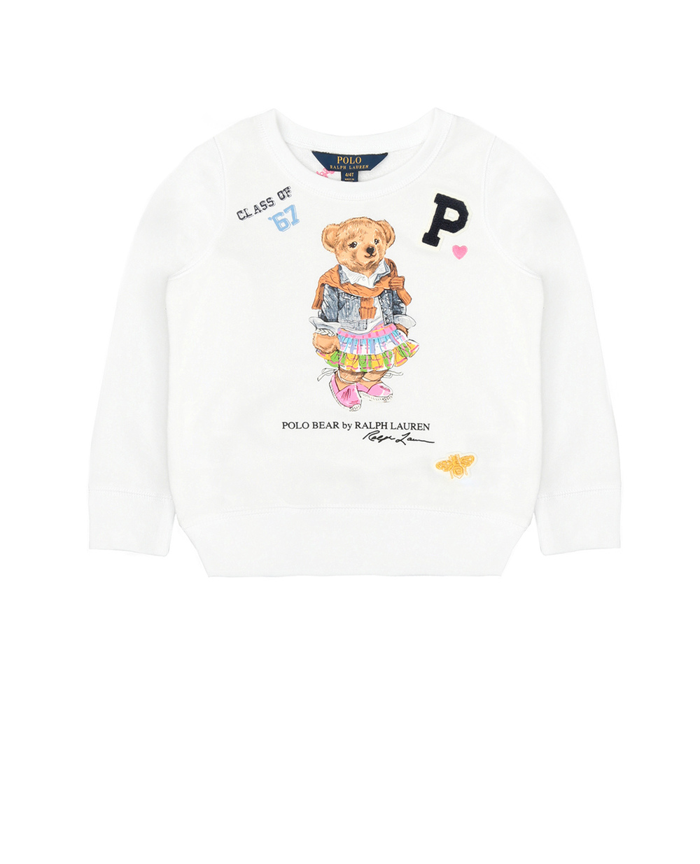 Свитшот Polo Ralph Lauren Kids 311790424001, белый цвет • Купить в интернет-магазине Kameron