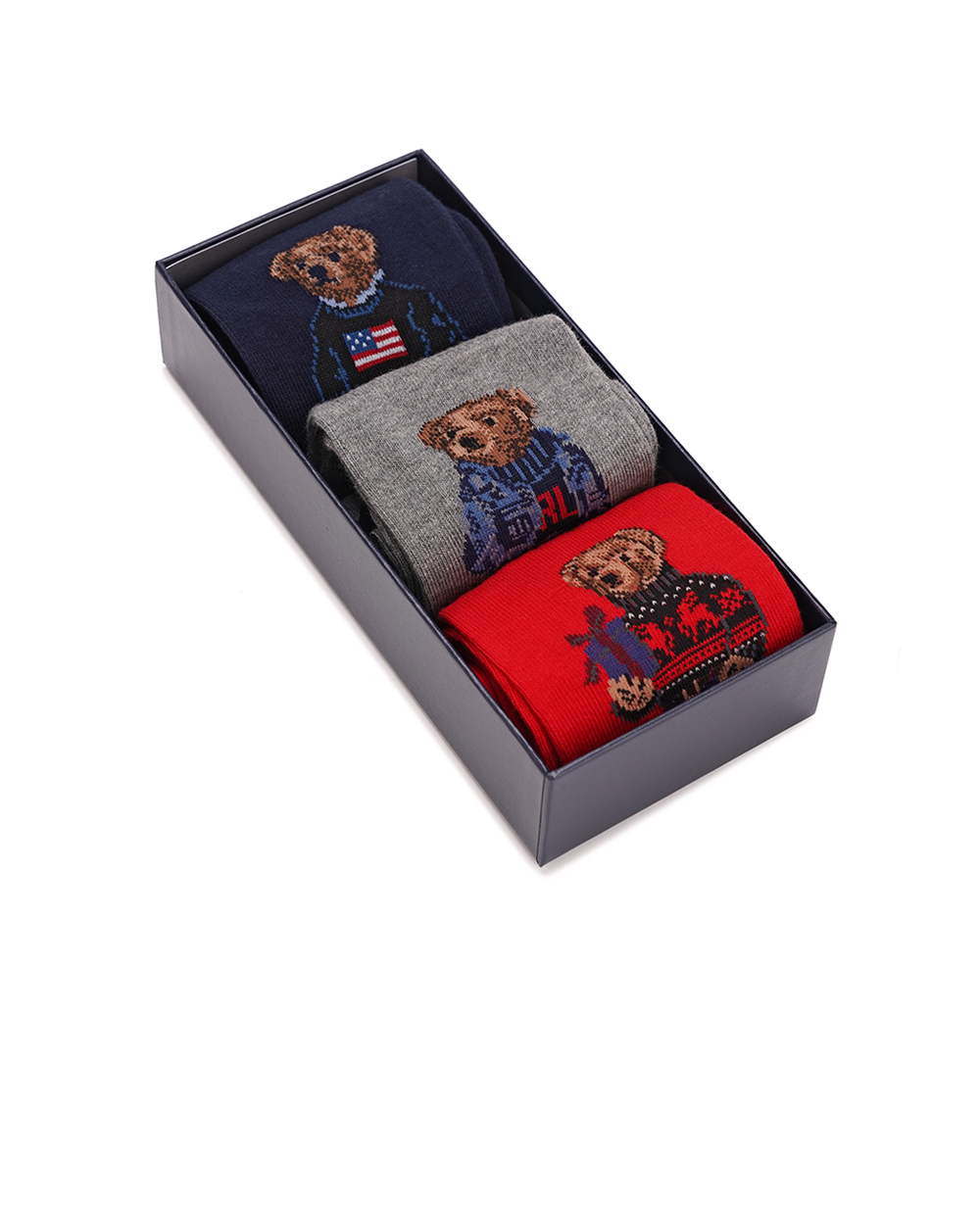Шкарпетки Polo Bear (3 пари) Polo Ralph Lauren 449929122001, різнокольоровий колір • Купити в інтернет-магазині Kameron