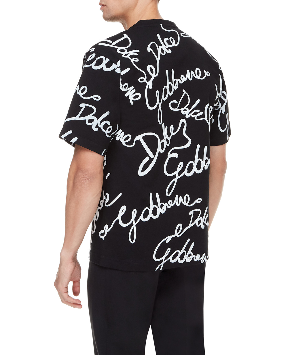 Футболка Dolce&Gabbana G8NB7T-HU7IL, черный цвет • Купить в интернет-магазине Kameron