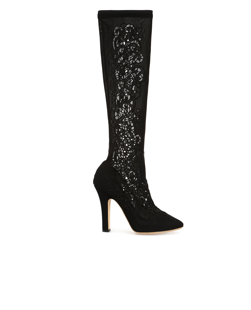 Кружевные сапоги Dolce&Gabbana CU0170-AL794, черный цвет • Купить в интернет-магазине Kameron