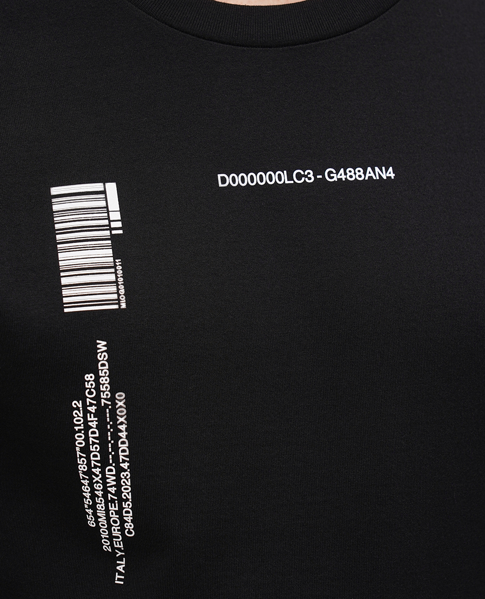 Футболка DGVIB3 Dolce&Gabbana G8PB8T-G7K3B, чорний колір • Купити в інтернет-магазині Kameron
