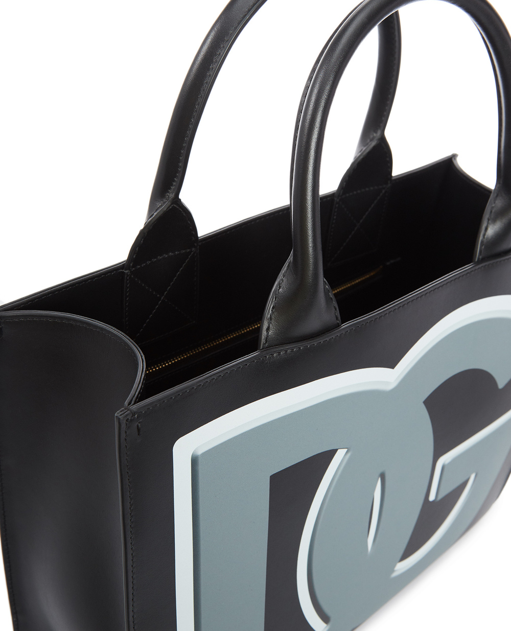 Кожаная сумка Daily Dolce&Gabbana BB7023-AQ276, черный цвет • Купить в интернет-магазине Kameron