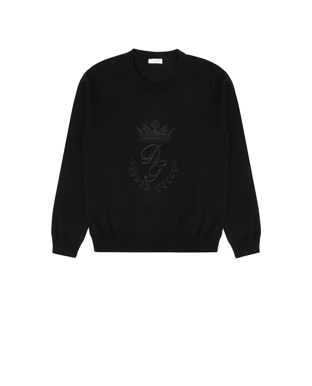 Дитячий вовняний джемпер Dolce&Gabbana Kids L4KW22-JAVUV-B, чорний колір • Купити в інтернет-магазині Kameron