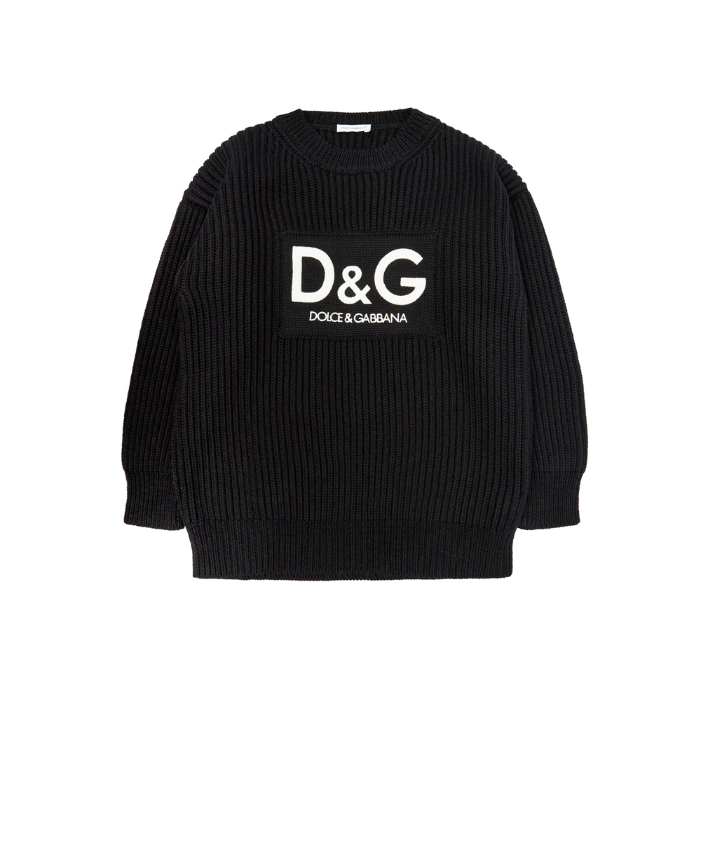 Вовняний светр Dolce&Gabbana Kids L5KWF5-JBVK3-S, чорний колір • Купити в інтернет-магазині Kameron