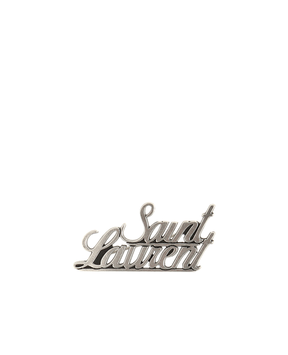 Брошь Saint Laurent 682641-Y1500, серебряный цвет • Купить в интернет-магазине Kameron