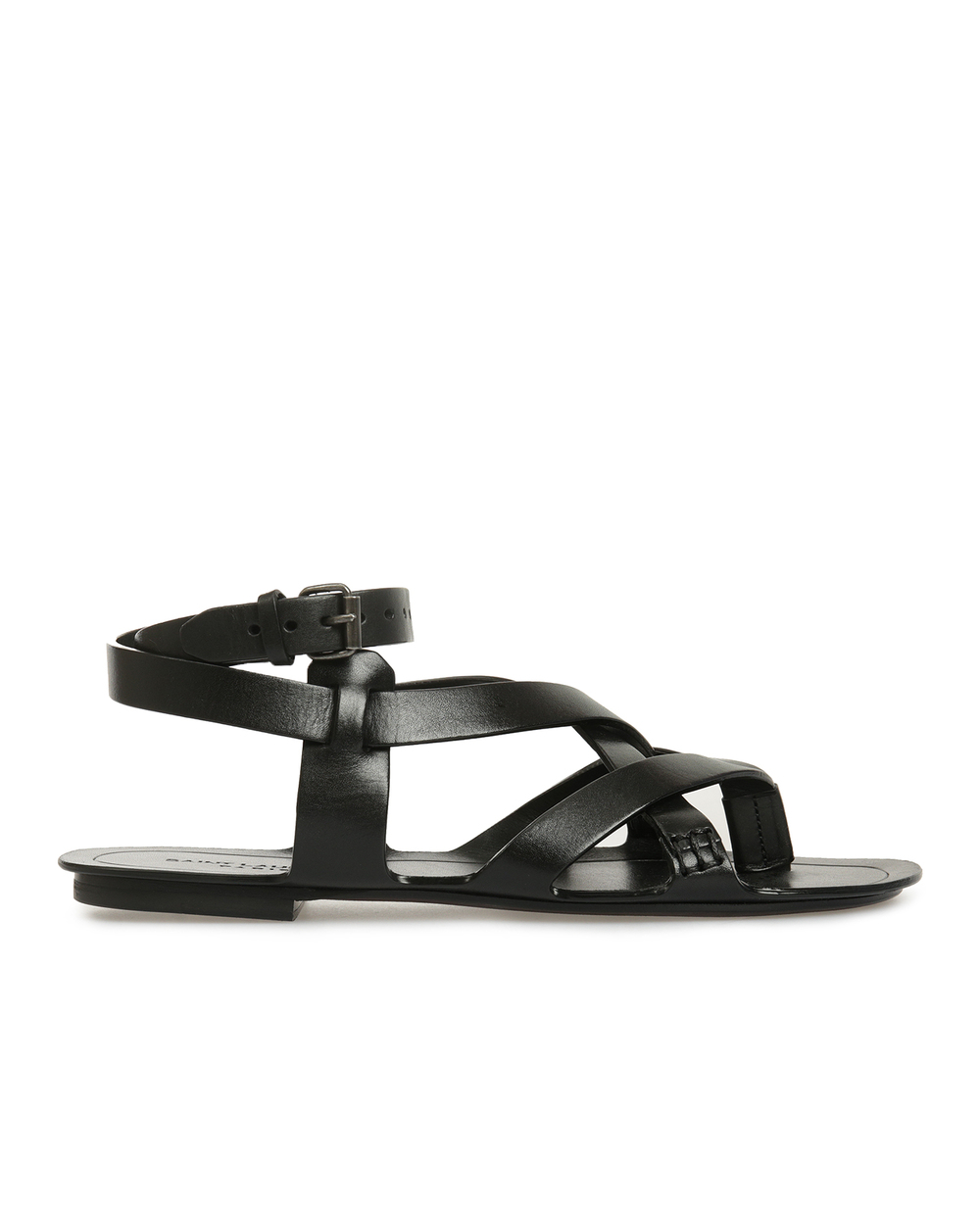 Кожаные сандалии Culver Saint Laurent 601796-DWE00, черный цвет • Купить в интернет-магазине Kameron