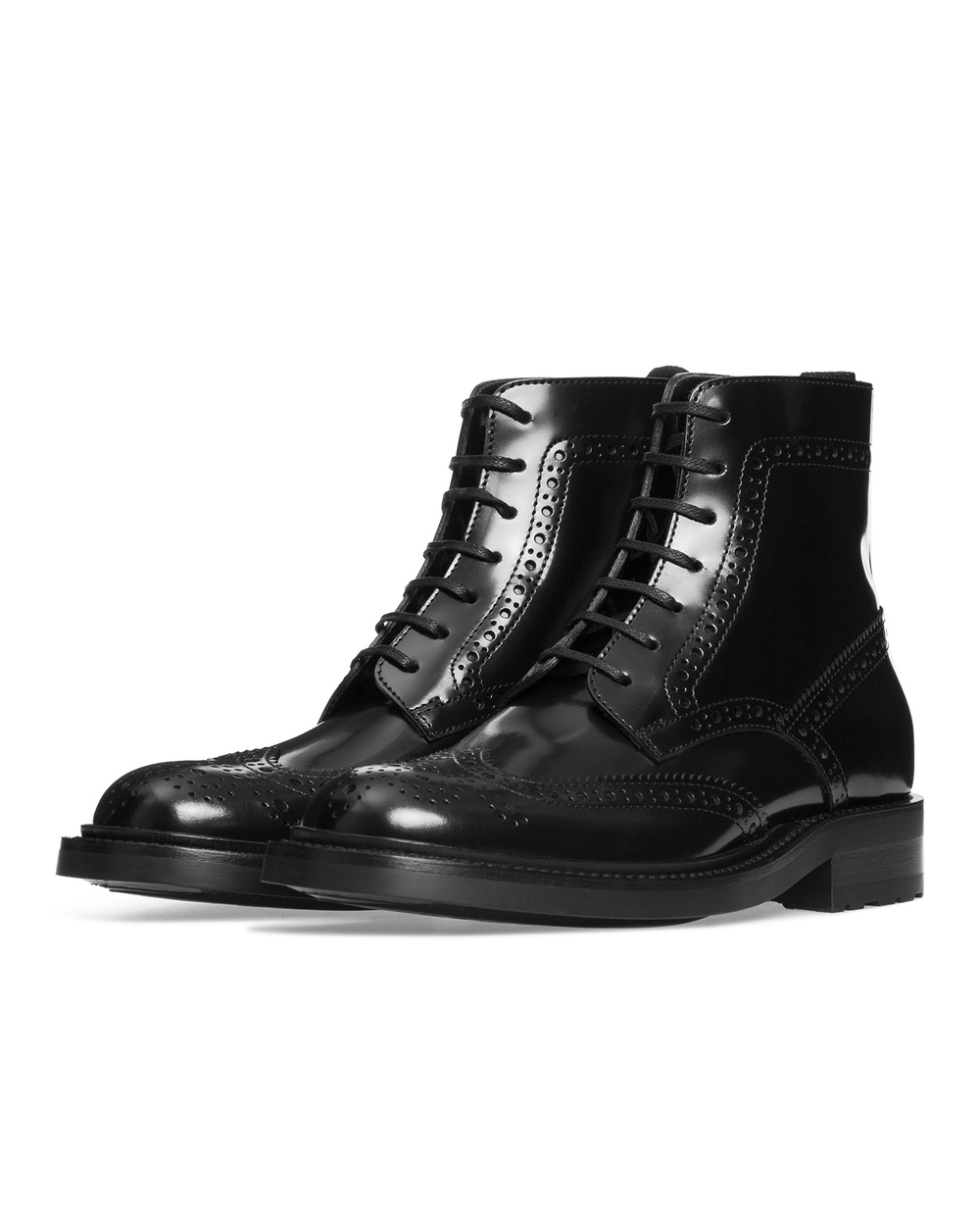 Шкіряні черевики Army Saint Laurent 584681-BSS00, чорний колір • Купити в інтернет-магазині Kameron