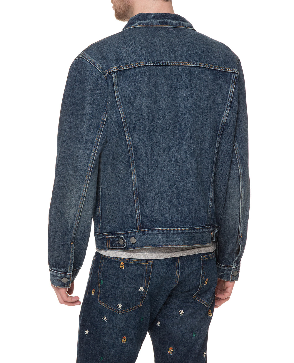 Джинсовая куртка Polo Ralph Lauren 710673235001, синий цвет • Купить в интернет-магазине Kameron