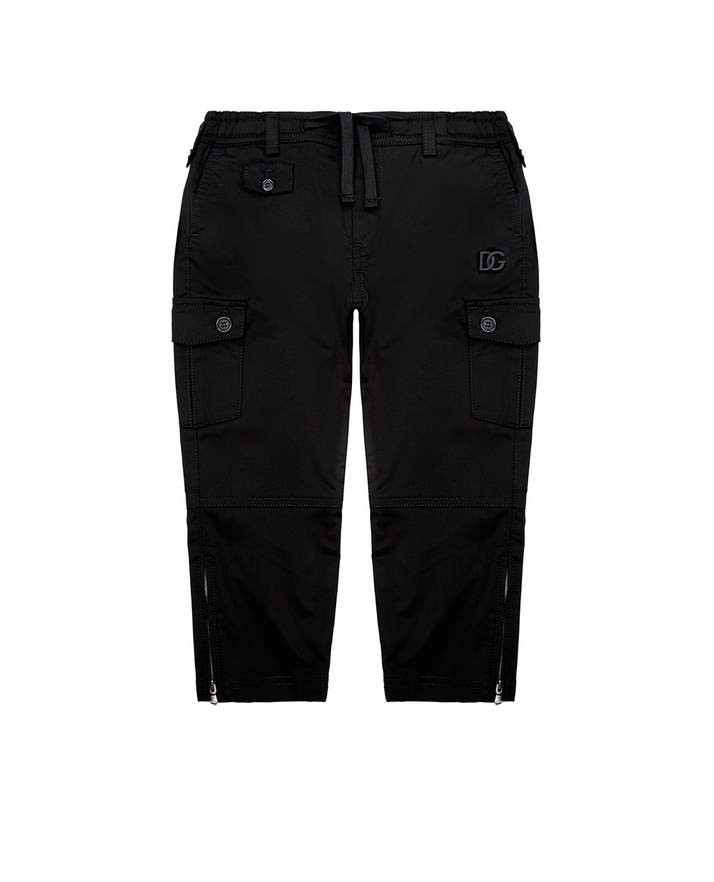 Дитячі штани Dolce&Gabbana Kids L43P26-G7B0N-S, чорний колір • Купити в інтернет-магазині Kameron