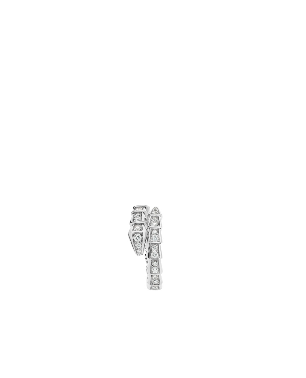 Кольцо Serpenti Viper Bulgari 354707, серебряный цвет • Купить в интернет-магазине Kameron