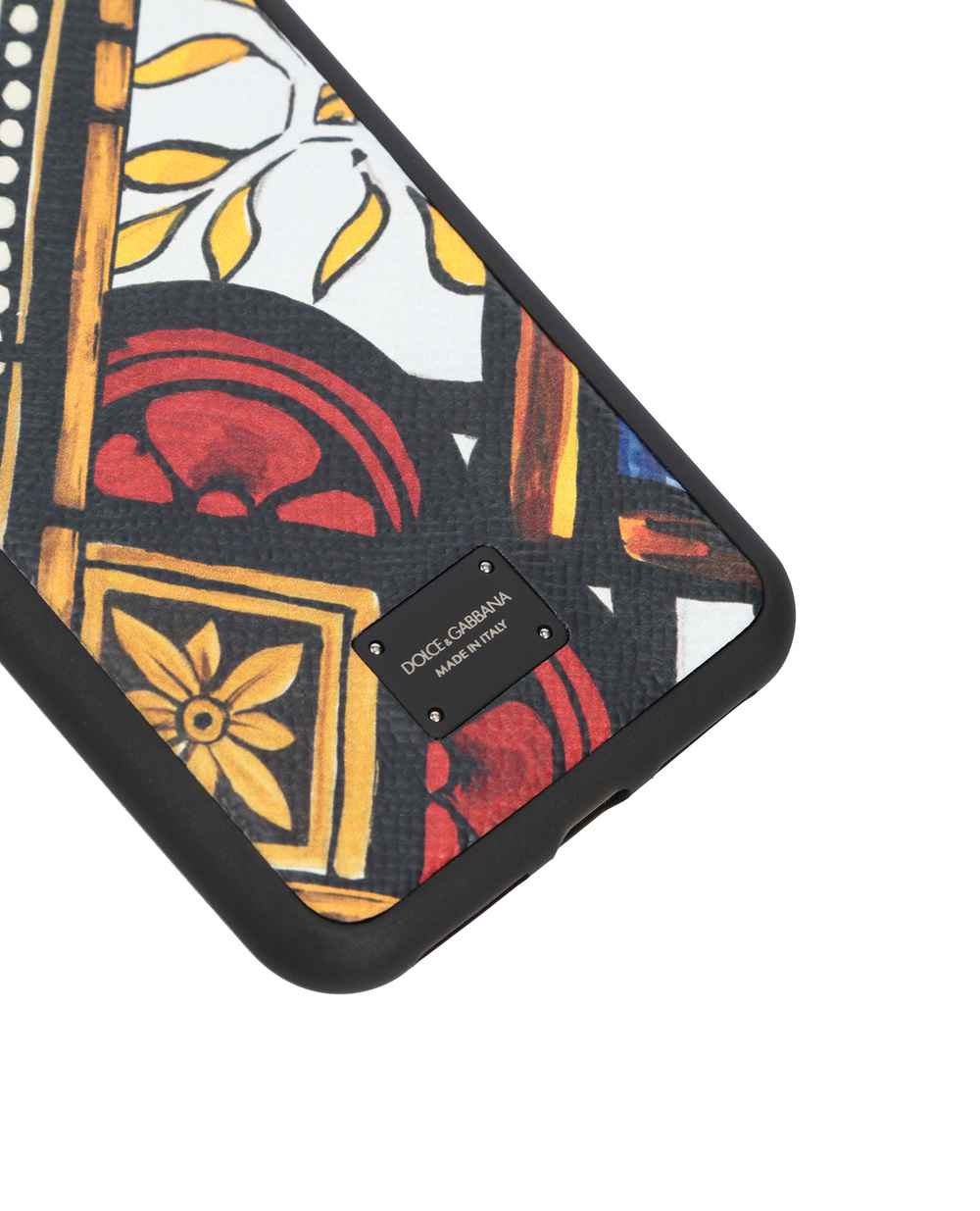 Кожаный чехол для iPhone XS MAX Dolce&Gabbana BP2515-AZ657, черный цвет • Купить в интернет-магазине Kameron