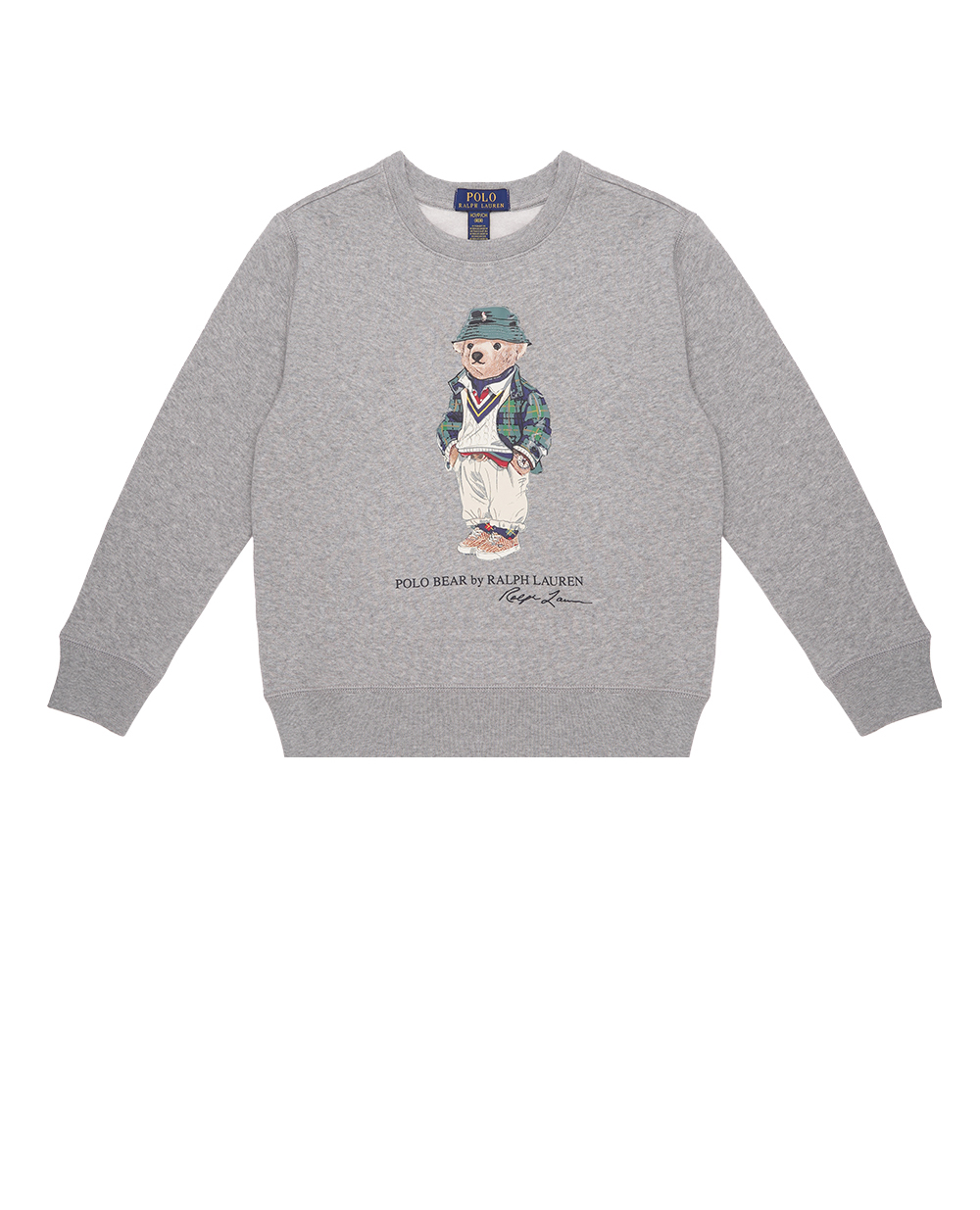 Детский свитшот Polo Bear Polo Ralph Lauren Kids 323919722001, серый цвет • Купить в интернет-магазине Kameron
