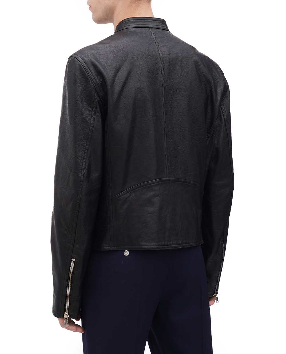 Шкіряна куртка Balmain CH1TD010LC46, чорний колір • Купити в інтернет-магазині Kameron