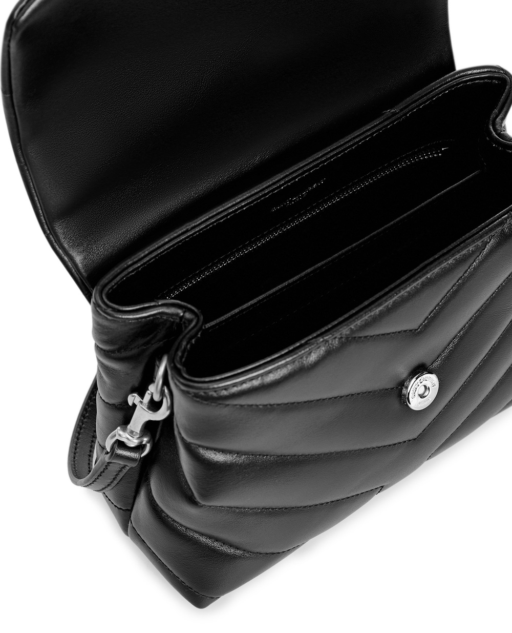 Шкіряна сумка Loulou Toy Saint Laurent 678401-DV706, чорний колір • Купити в інтернет-магазині Kameron