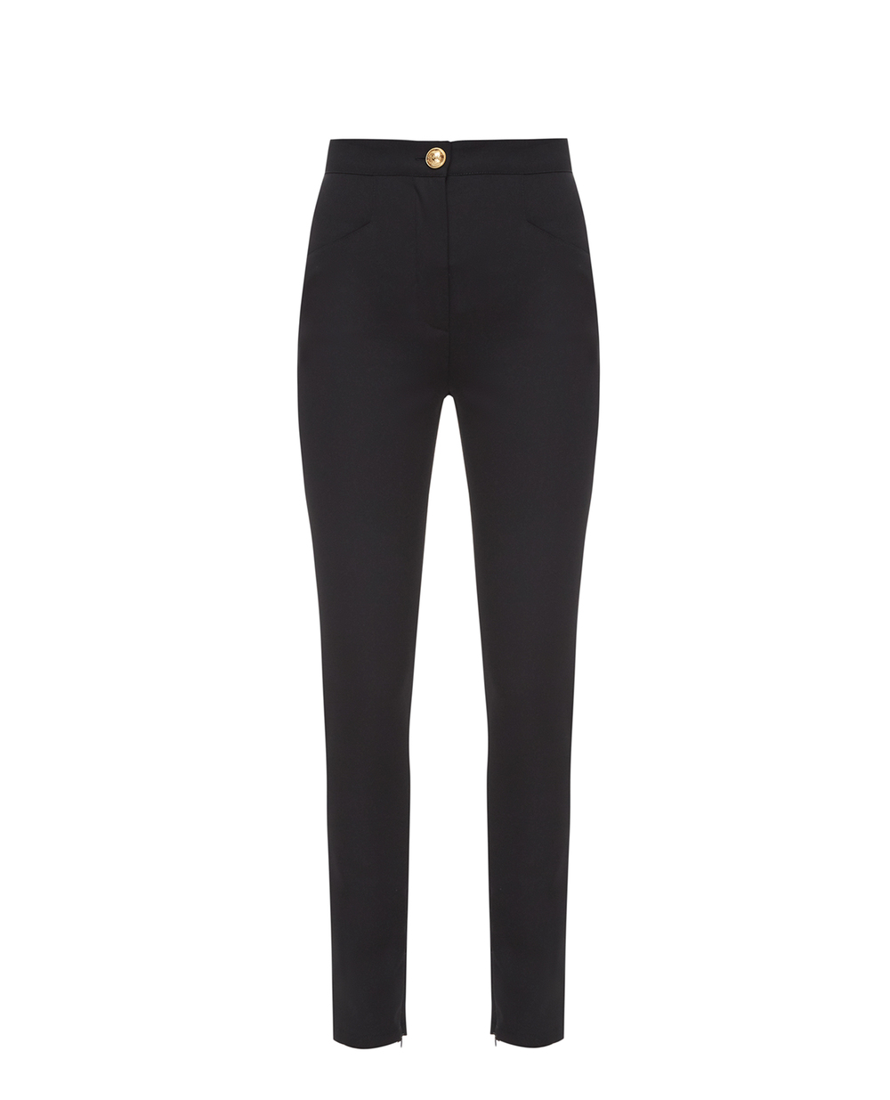 Шерстяные брюки Balmain AF1PD010WB01, черный цвет • Купить в интернет-магазине Kameron