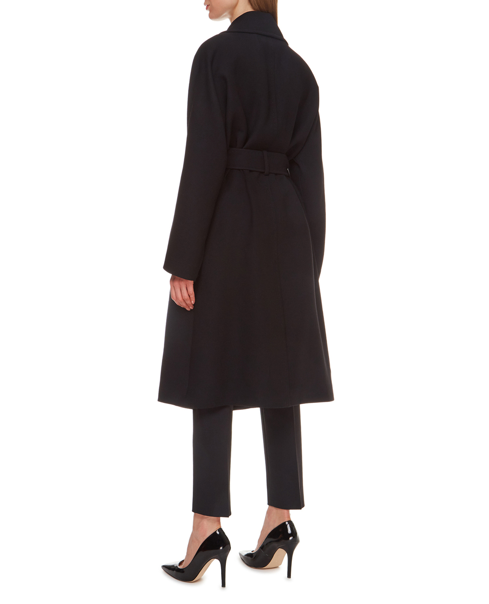 Вовняне пальто Dolce&Gabbana F0AJ0T-FU2TS, чорний колір • Купити в інтернет-магазині Kameron
