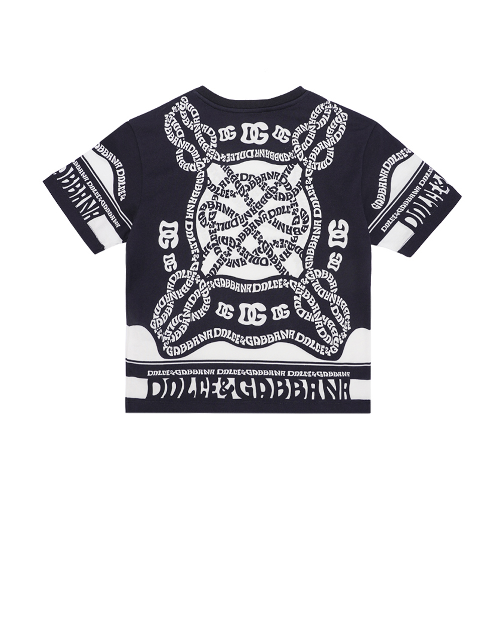 Дитяча футболка Dolce&Gabbana Kids L4JTEY-G7L0C-B, чорний колір • Купити в інтернет-магазині Kameron