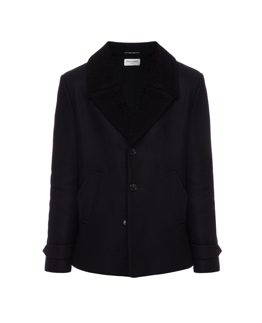 Пальто Saint Laurent 582284-Y954V, чорний колір • Купити в інтернет-магазині Kameron
