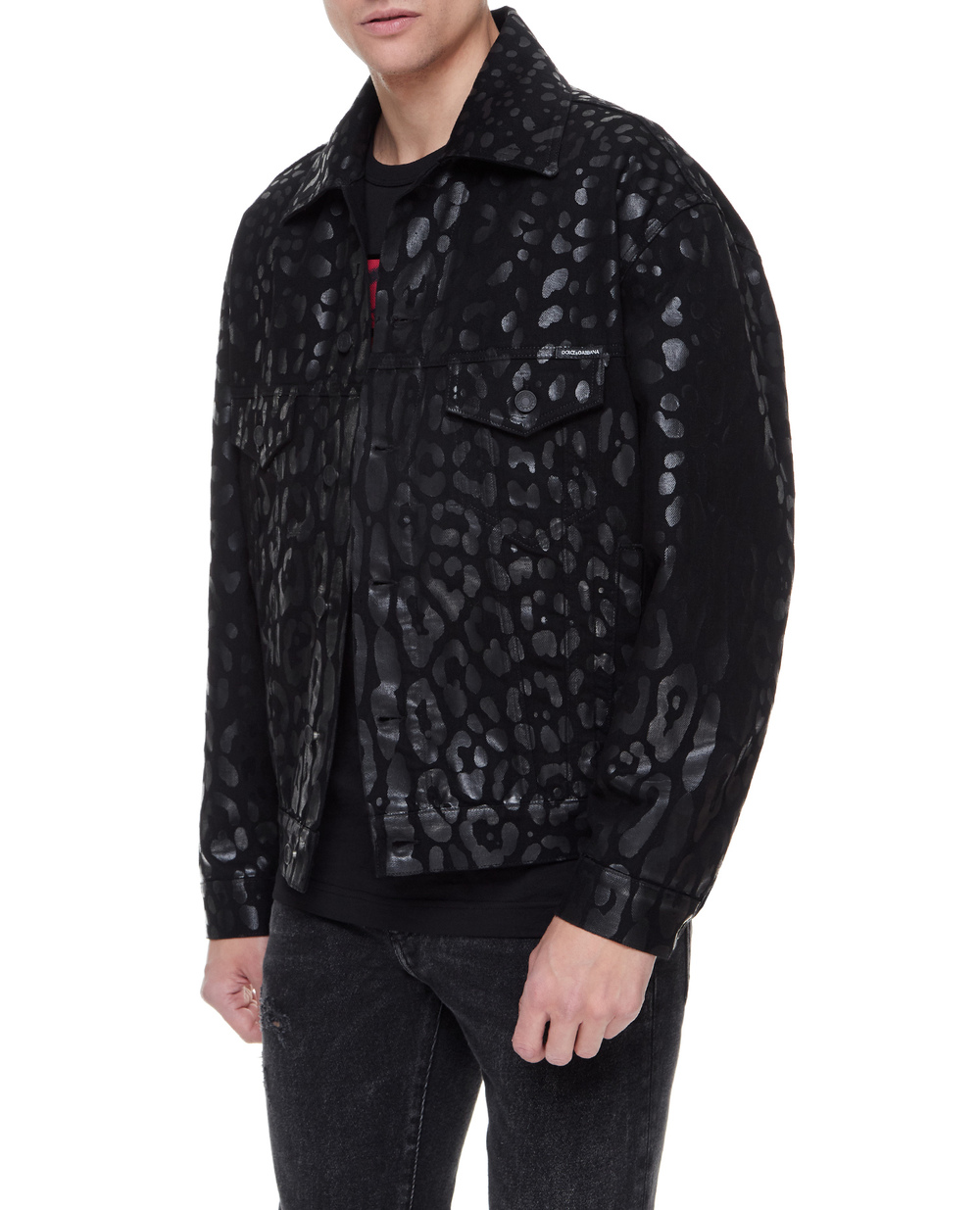 Джинсова куртка Dolce&Gabbana G9WO3D-G8ES7, чорний колір • Купити в інтернет-магазині Kameron