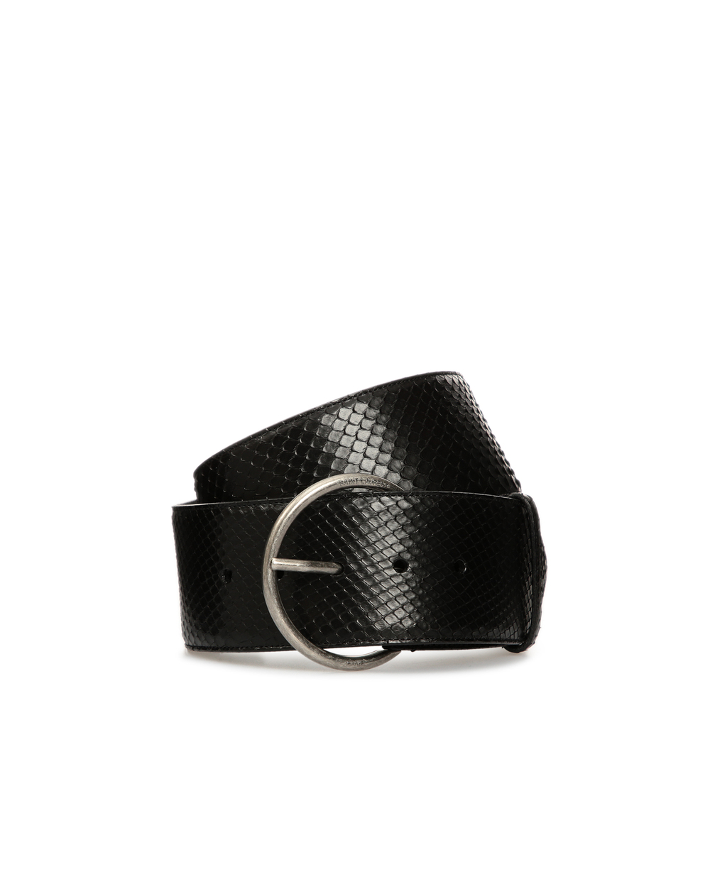 Кожаный ремень	 Saint Laurent 634527-LFQ0D, черный цвет • Купить в интернет-магазине Kameron