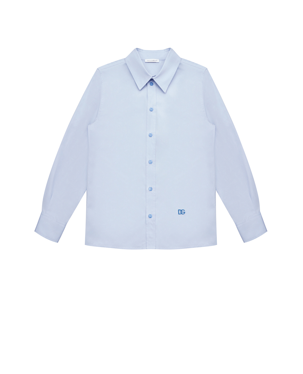 Детская рубашка Dolce&Gabbana Kids L43S48-G7BWI-S, голубой цвет • Купить в интернет-магазине Kameron