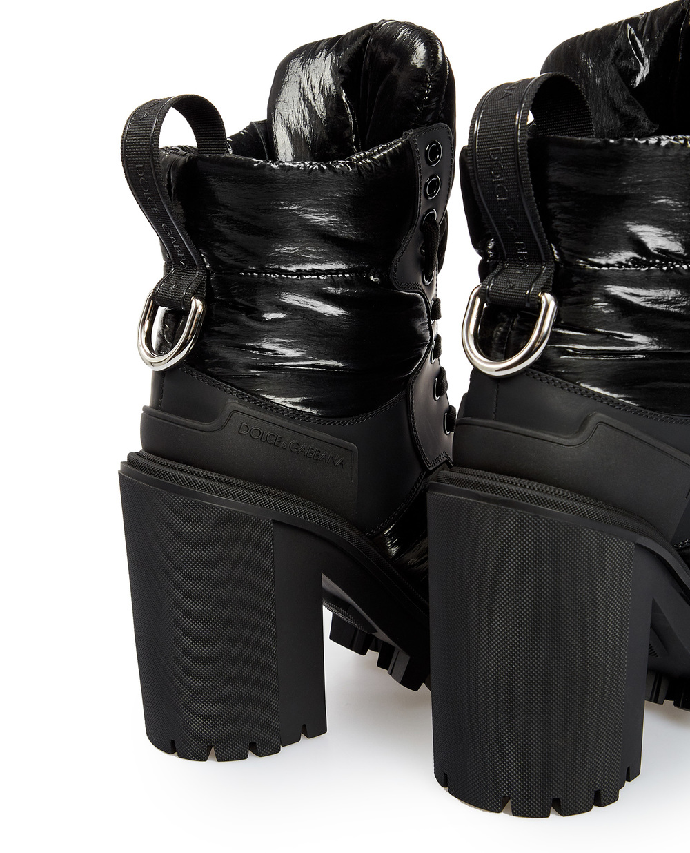 Кожаные ботильоны Dolce&Gabbana CT0757-AQ065, черный цвет • Купить в интернет-магазине Kameron