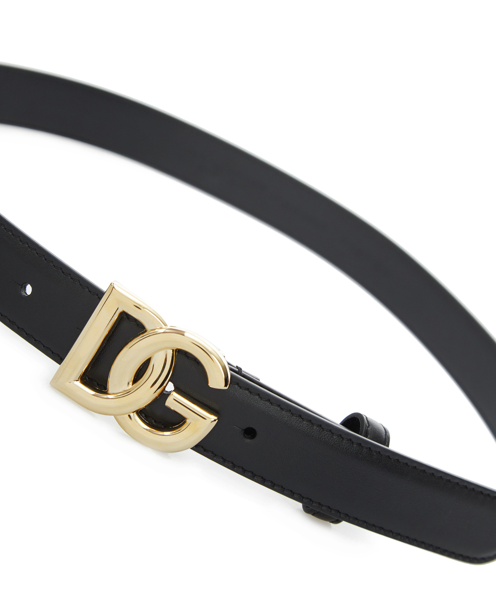 Шкіряний ремінь Dolce&Gabbana BE1447-AW070, чорний колір • Купити в інтернет-магазині Kameron
