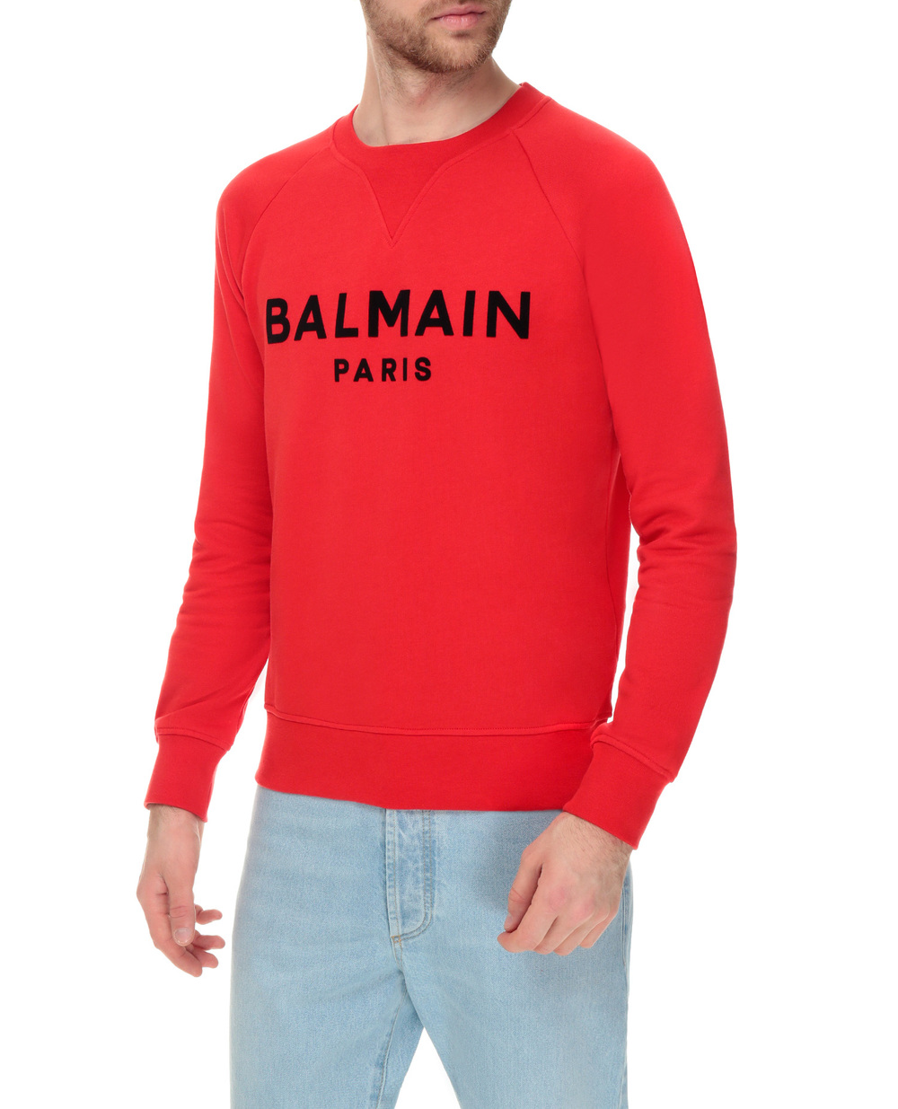 Свитшот Balmain VH1JQ005B042, красный цвет • Купить в интернет-магазине Kameron