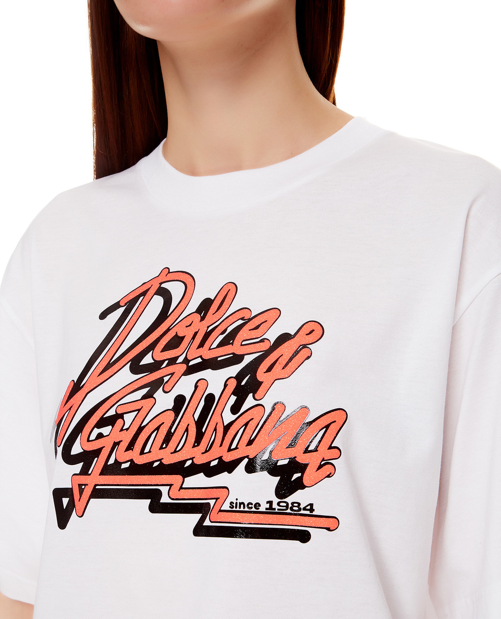 Футболка Dolce&Gabbana F8O48T-G7B1J, белый цвет • Купить в интернет-магазине Kameron