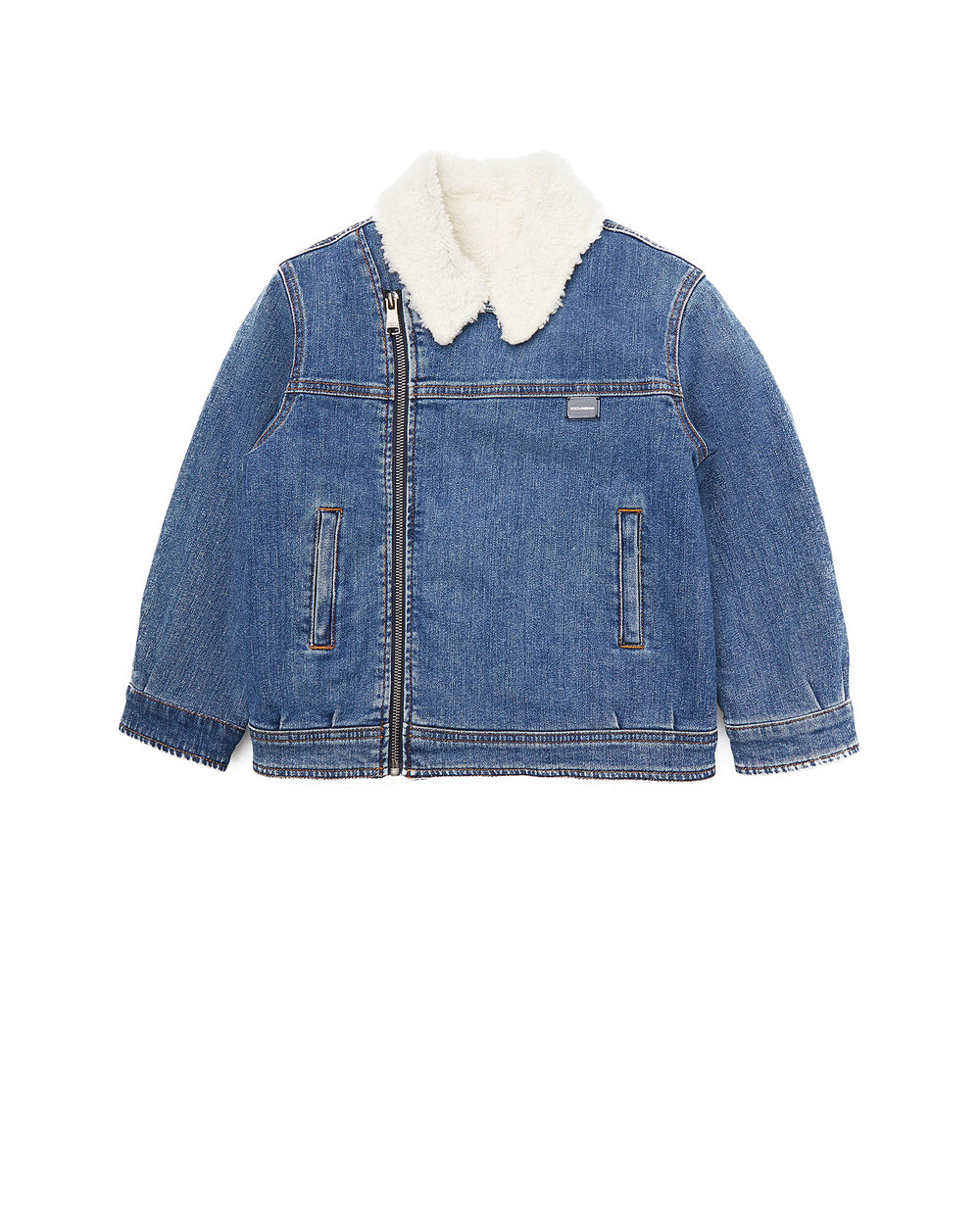 Джинсовая куртка Dolce&Gabbana Kids L42B07-LD908-S, синий цвет • Купить в интернет-магазине Kameron