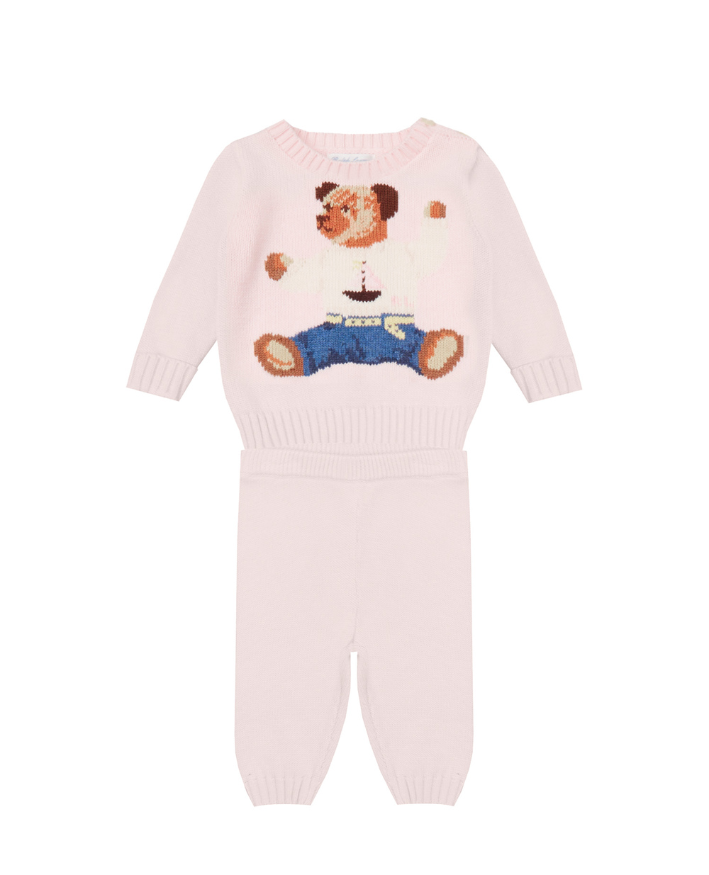 Костюм (світр, штани) Polo Ralph Lauren Kids 320835124002, рожевий колір • Купити в інтернет-магазині Kameron