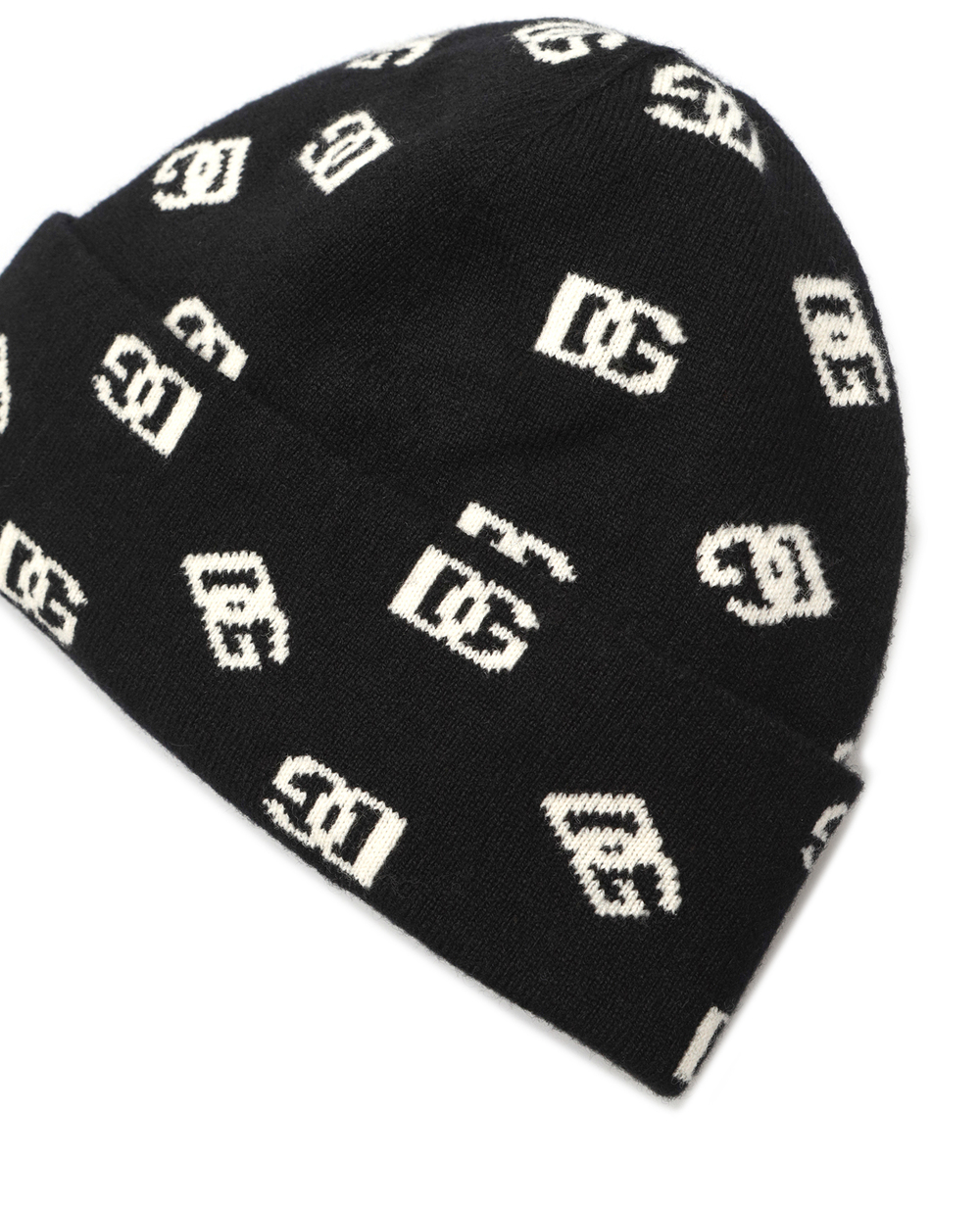 Двусторонняя шерстяная шапка Dolce&Gabbana GXM11T-JEMA4, черный цвет • Купить в интернет-магазине Kameron