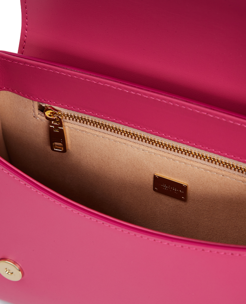 Кожаная сумка DG Logo Dolce&Gabbana BB7516-AW576, розовый цвет • Купить в интернет-магазине Kameron