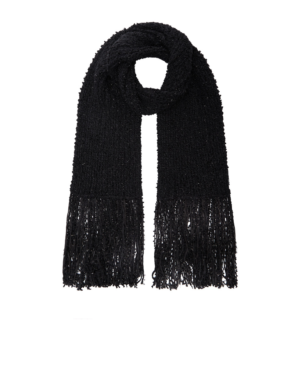 Шерстяной шарф Dolce&Gabbana GXD51T-JAM7N, черный цвет • Купить в интернет-магазине Kameron