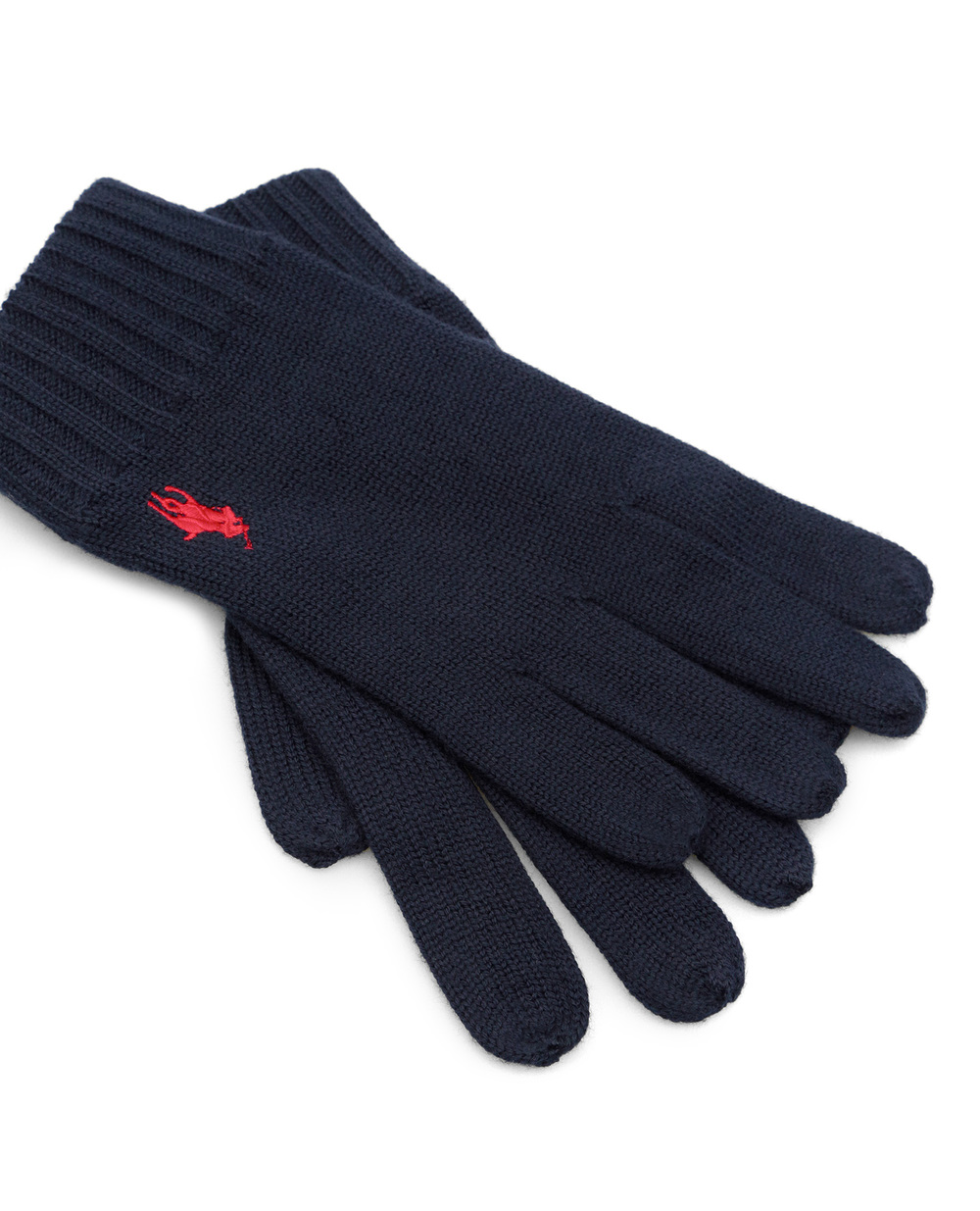 Вовняні рукавички Polo Ralph Lauren 710761416002, синій колір • Купити в інтернет-магазині Kameron