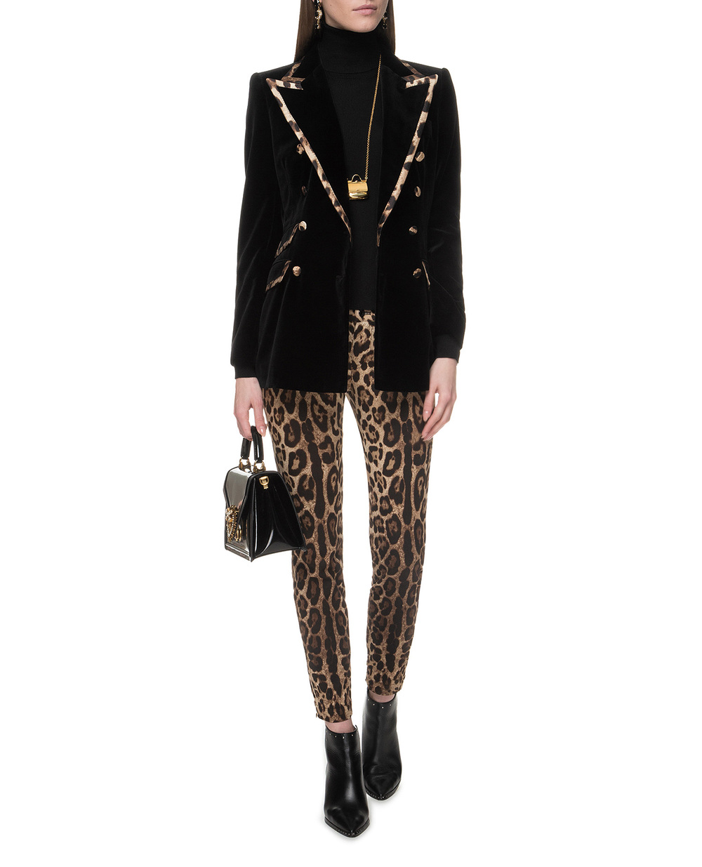 Кашеміровий гольф Dolce&Gabbana FX492T-JAMA1, чорний колір • Купити в інтернет-магазині Kameron
