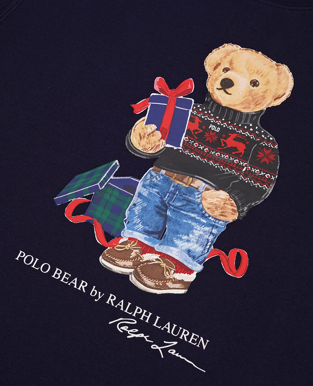 Детский свитшот хлопковый Polo Bear Polo Ralph Lauren Kids 322919722003, темно-синий цвет • Купить в интернет-магазине Kameron