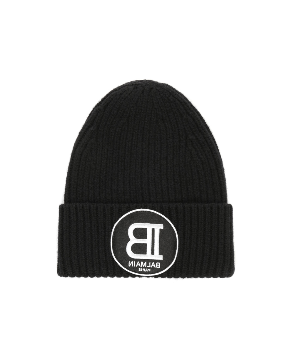 Шерстяная шапка Balmain SH0A007K170, черный цвет • Купить в интернет-магазине Kameron