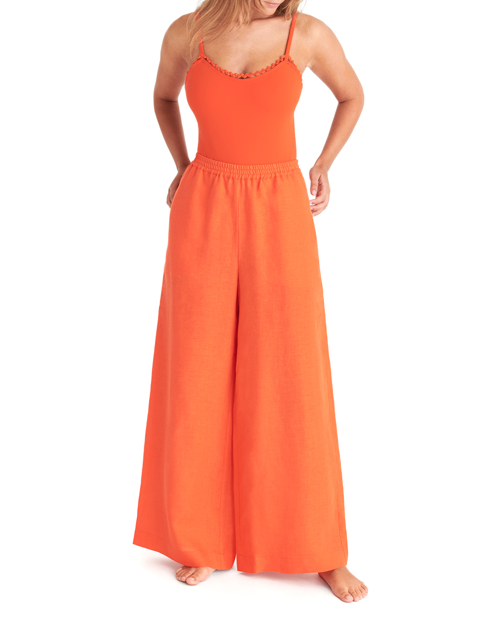 Штани SELECT ERES 232420, помаранчевий колір • Купити в інтернет-магазині Kameron