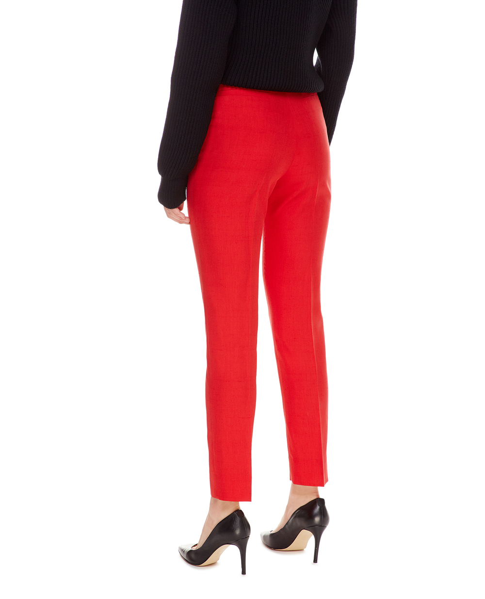 Шелковые брюки Dolce&Gabbana FTAM2T-HUMCA, красный цвет • Купить в интернет-магазине Kameron