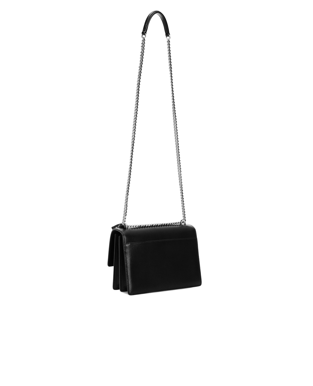 Шкіряна сумка Sunset Medium Saint Laurent 442906-D420N-, чорний колір • Купити в інтернет-магазині Kameron