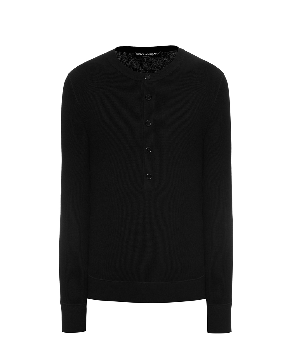 Шерстяной джемпер Dolce&Gabbana GXD08T-JAVZL, черный цвет • Купить в интернет-магазине Kameron