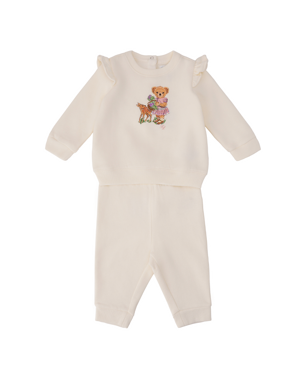 Детский костюм Polo Bear (свитшот, брюки) Polo Ralph Lauren Kids 310918172001, молочный цвет • Купить в интернет-магазине Kameron