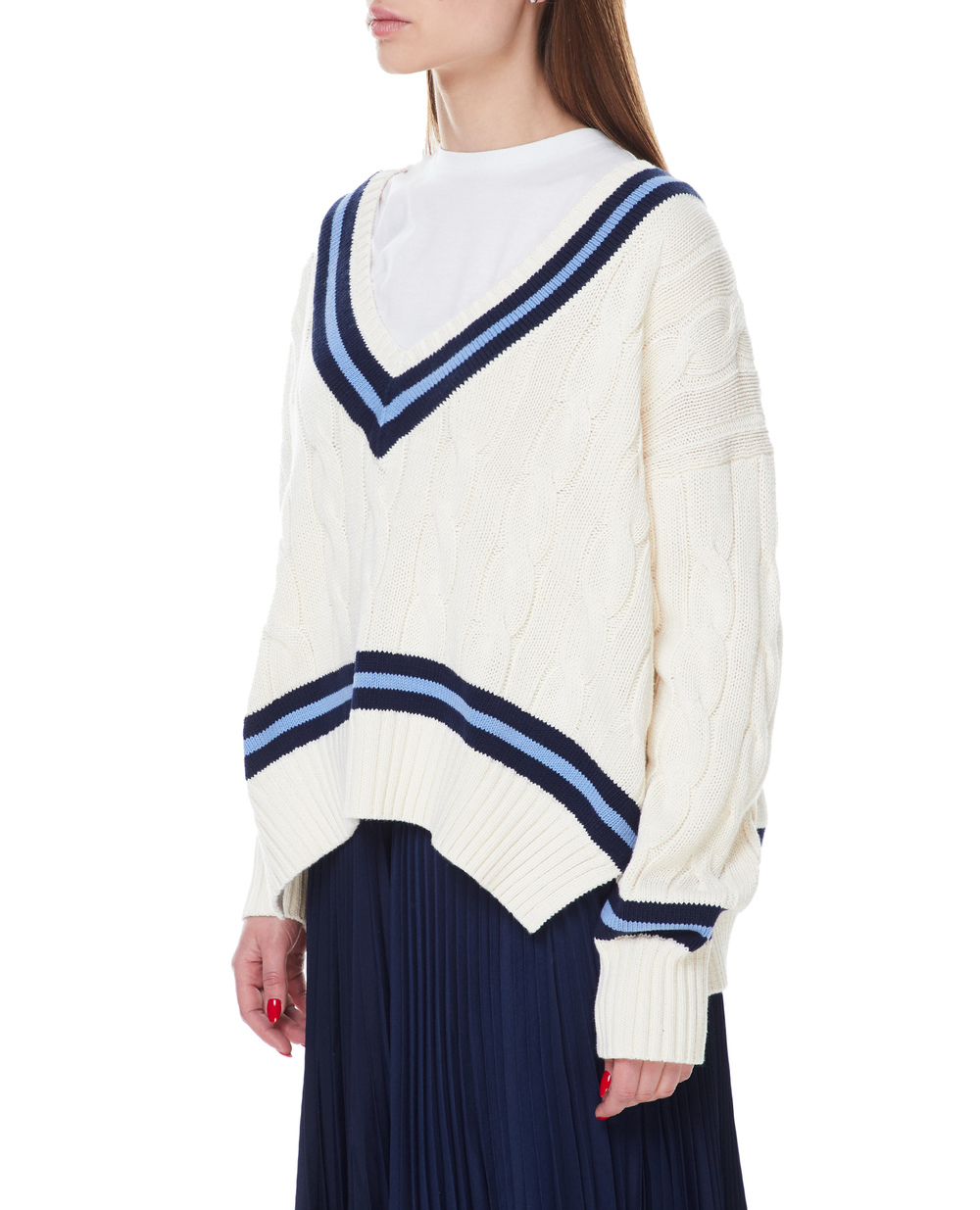 Пуловер Cricket Polo Ralph Lauren 211891676001, білий колір • Купити в інтернет-магазині Kameron